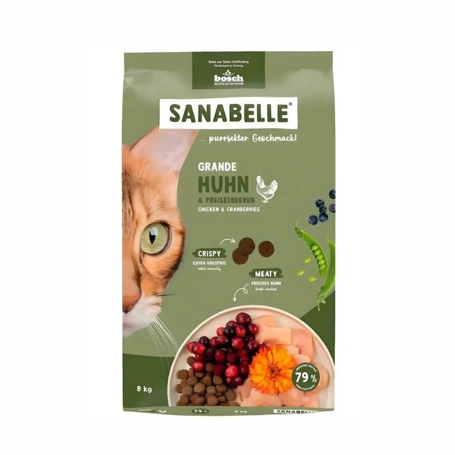 Sanabelle Grande Tahılsız Tavuklu Büyük Irk Yetişkin Kedi Maması 8 KG | SRC: Barcode: 4015598026154